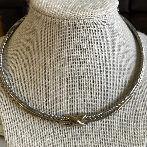 Beautiful in the style of David Yurman collar necklace - Picture 2 of 6